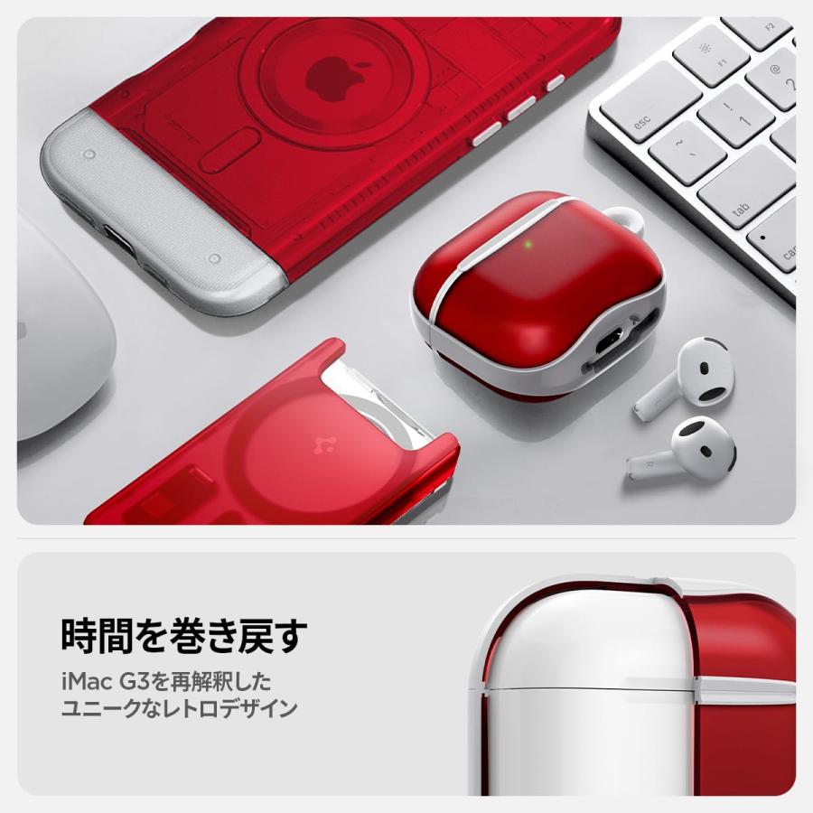 Spigen（シュピゲン） Spigen Airpods 第4世代 ケース エアポッズ4 半