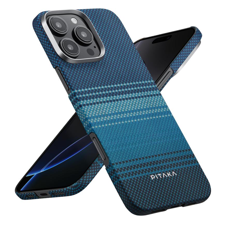 PITAKA iPhone16Pro 浮織ケース MagSafe対応 アラミド繊維製 PITAKA iPhone16Pro 浮織ケース MagSafe対応 アラミド繊維製