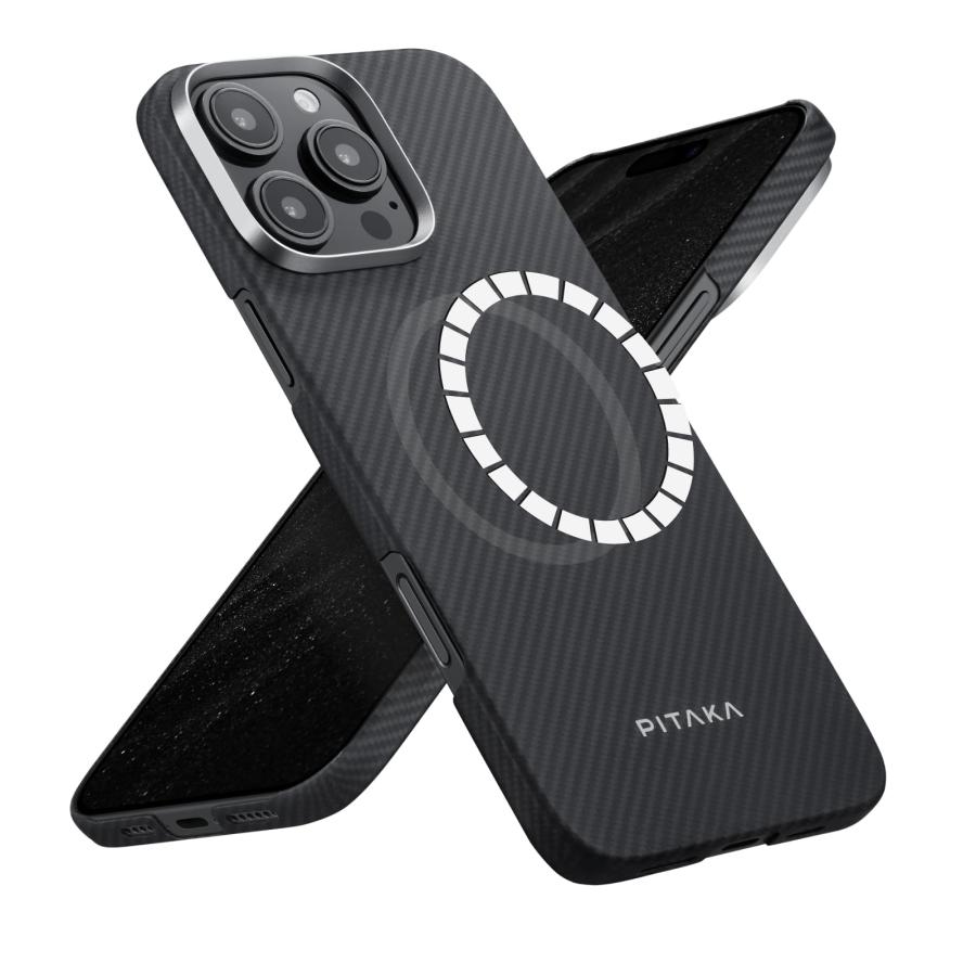 PITAKA iPhone16ProMax ケース MagSafe対応 アラミド繊維製