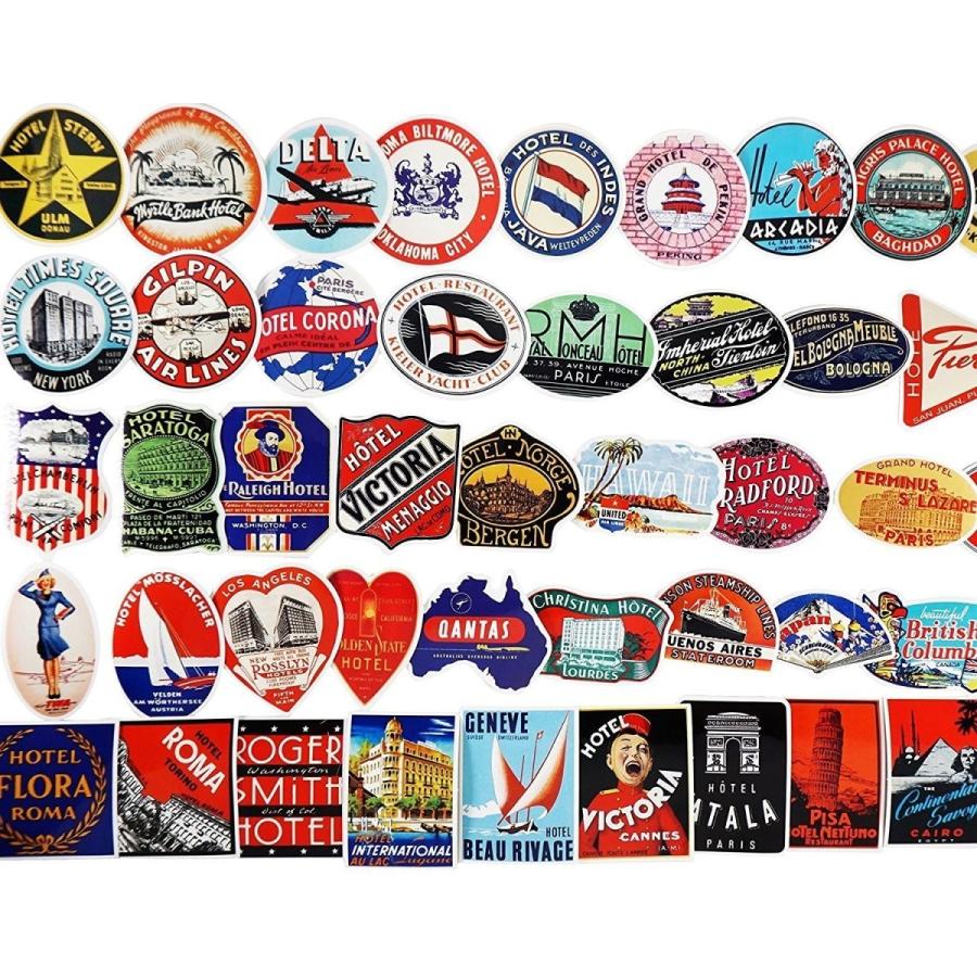 ステッカー レトロ ビンテージ 100枚セット トラベル旅行ステッカーアメリカン ｂ Wlob01mscekwn White Label Online 通販 Yahoo ショッピング