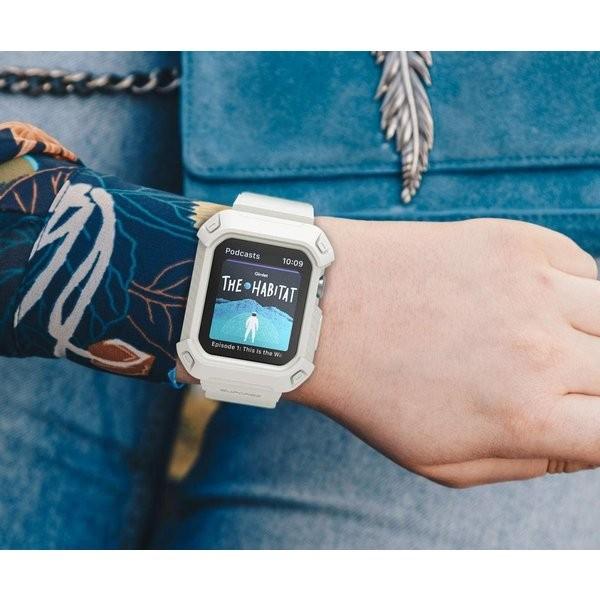 アップルウォッチ ケース バンド Supcase Apple Watch 6 5 4 Se 44mm 白 Wlob07vpbz1nk White Label Online 通販 Yahoo ショッピング