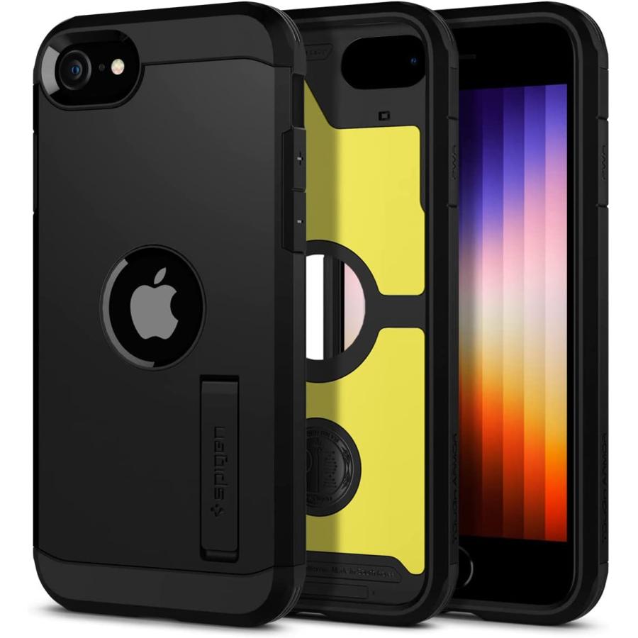 iPhone se2 ブラック Spigenケース付き Spigen（シュピゲン） Spigen iPhoneSE2 第2世代 iPhoneSE3 第3世代