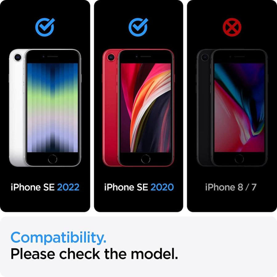 Spigen（シュピゲン） iPhoneSE 第2世代 第3世代 スマホケース 耐衝撃