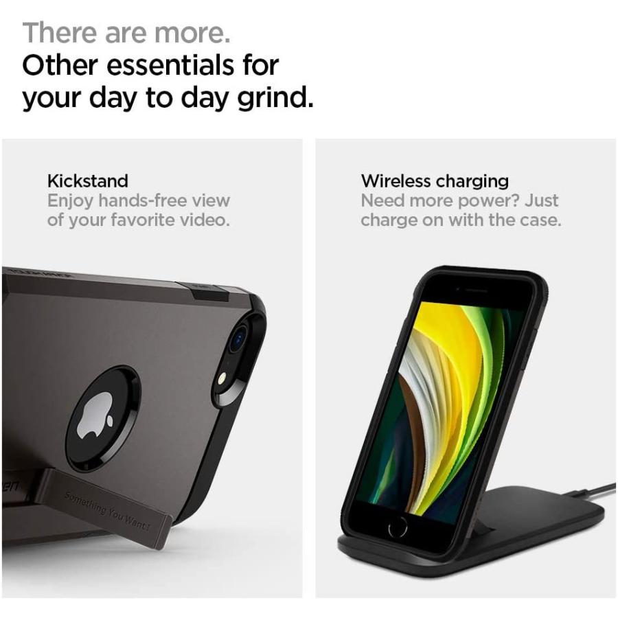 Spigen（シュピゲン） iPhoneSE 第2世代 第3世代 スマホケース 耐衝撃