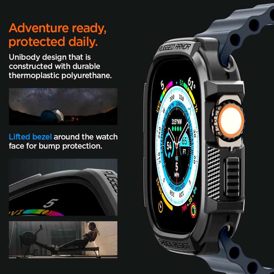 Spigen Apple Watch ultra2/ultra ケース 保護カバー アップル