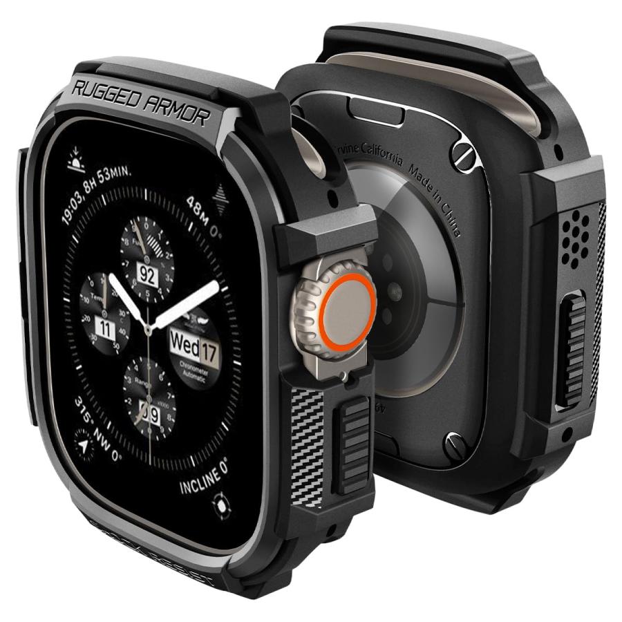 Spigen Apple Watch ultra2/ultra ケース 保護カバー アップルウォッチ ウルトラ2 ウルトラ ACS05456 マット・ブラック｜wlo｜02