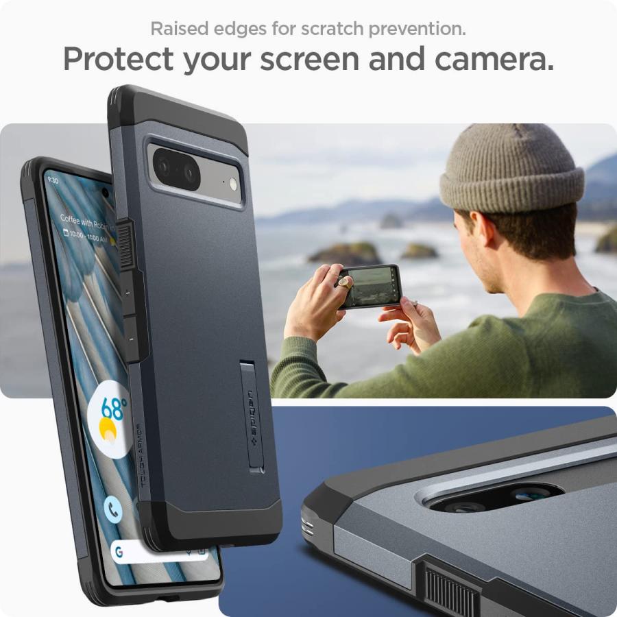 Spigen（シュピゲン） Spigen Google Pixel7a ケース 耐衝撃 スタンド