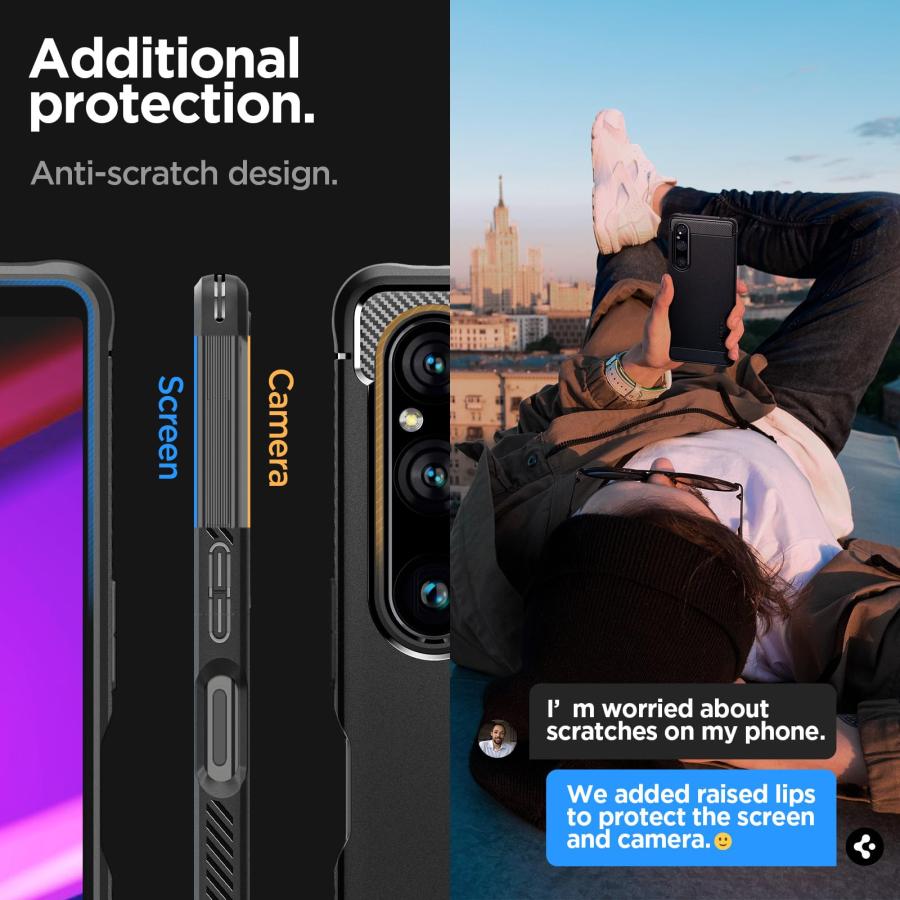 Spigen（シュピゲン） Spigen Xperia 1 V ケース SO-51D対応 ソフト