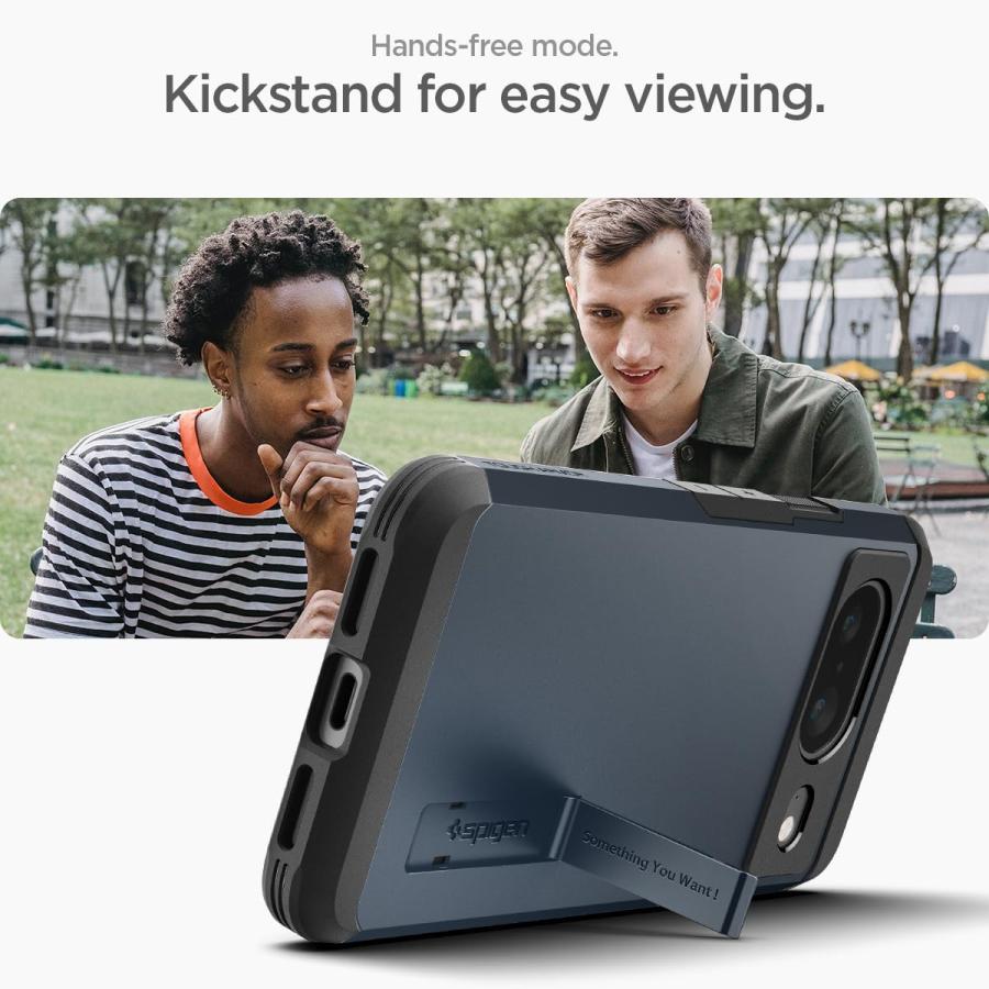 Spigen（シュピゲン） Spigen Google Pixel8 ケース スタンド付き 耐