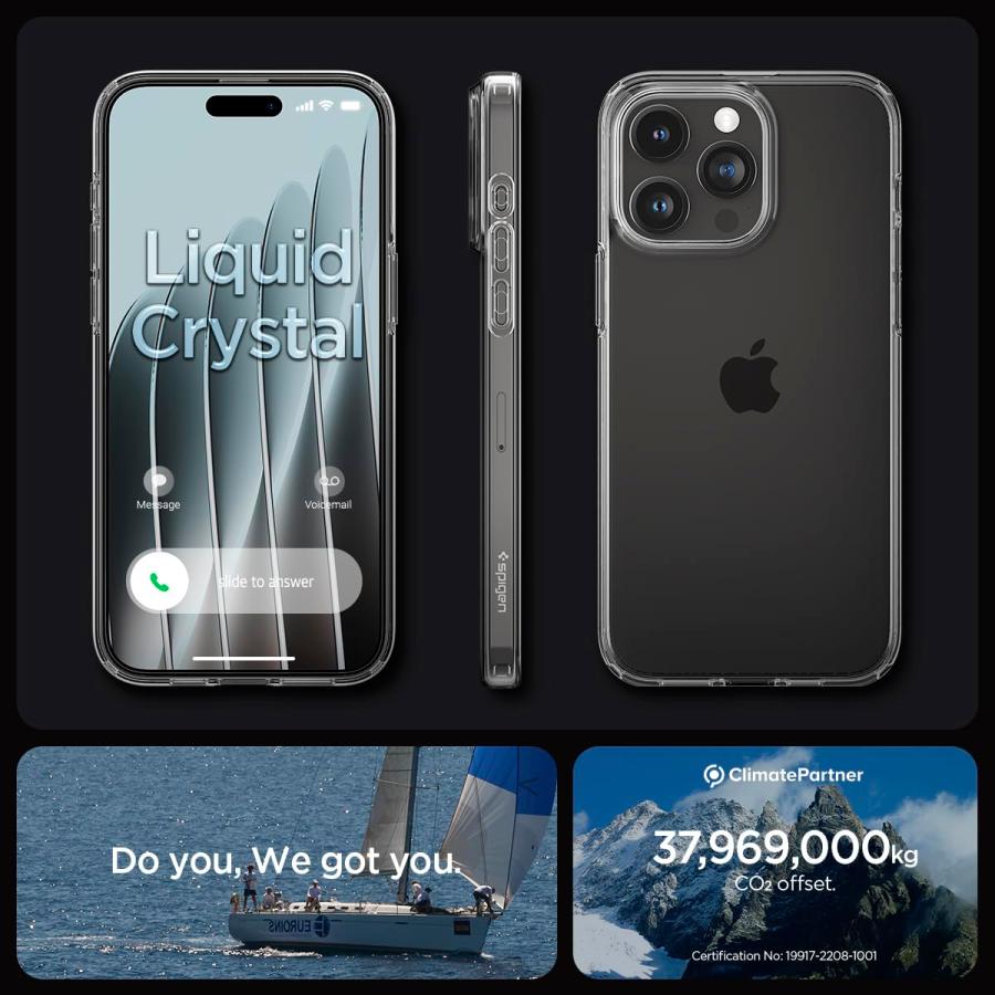 Spigen（シュピゲン） Spigen iPhone15Pro ケース クリア 薄型 耐衝撃