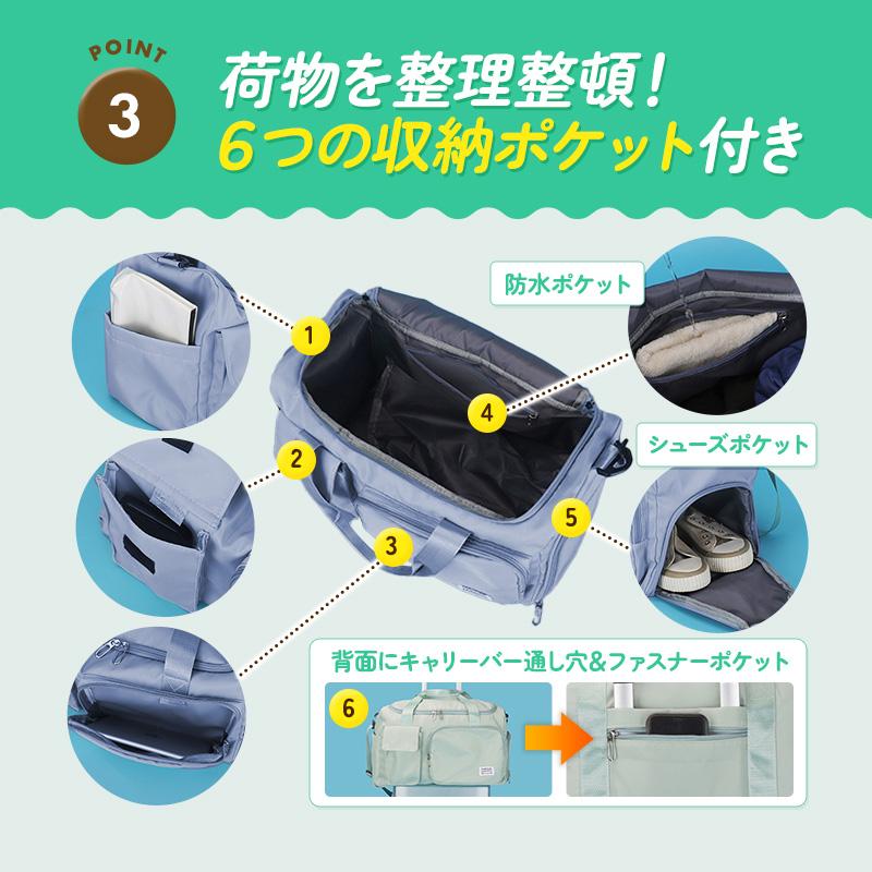 ボストンバッグ メンズ ゴルフ 大容量 2way レディース 軽量 軽い 1泊