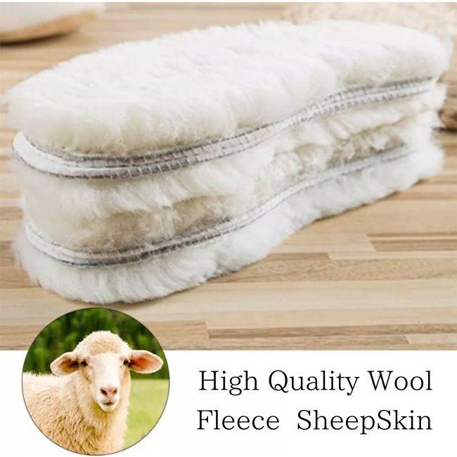 あったか ウール インソール 羊毛 暖かい 防寒 靴 中敷き 極厚 ファー ムートン ブーツイン ボア | ブランド登録なし | 03