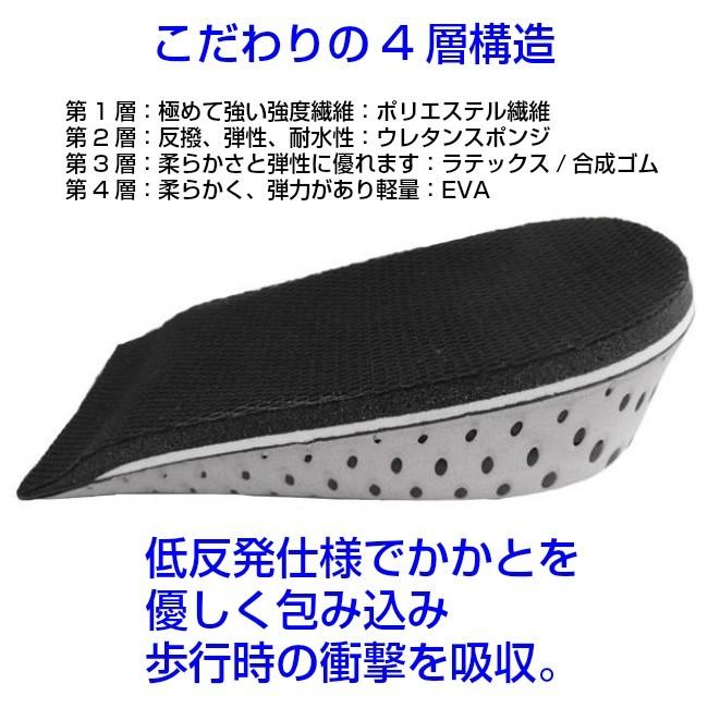 シークレット インソール 2足セット かかと用 こっそり身長アップ 靴の