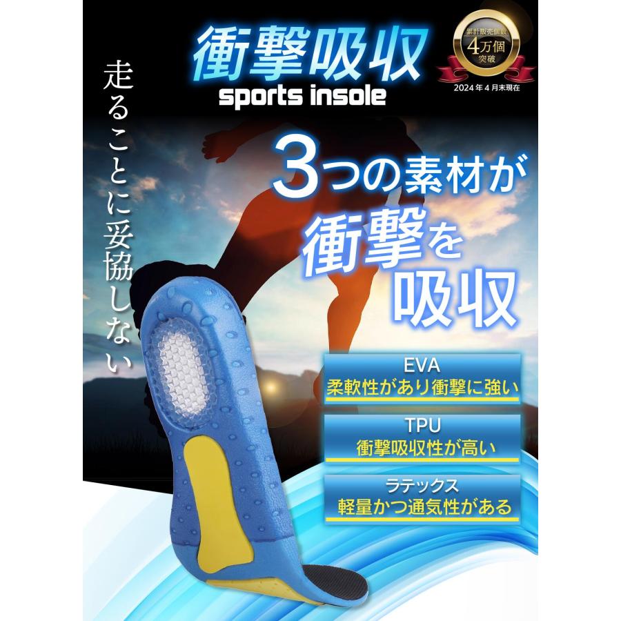 インソール 中敷き 元プロアスリート愛用 疲労軽減 衝撃吸収 インソール 中敷き 元プロアスリート愛用 疲労軽減 衝撃吸収
