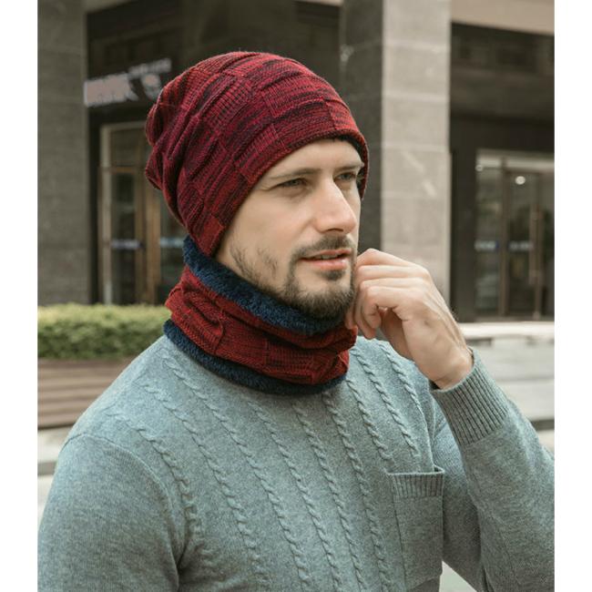 ニット帽 ネックウォーマー セット 裏起毛 冬 帽子 防寒 メンズ レディース ビーニー | ブランド登録なし | 09
