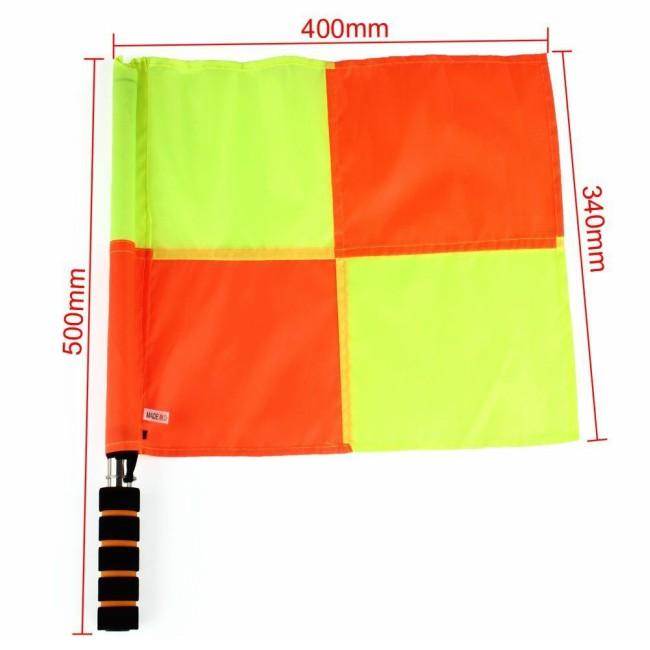 ラインズマン フラッグ 2本セット 線審 審判 収納ケース付き サッカー フットサル アウトレット | ブランド登録なし | 01