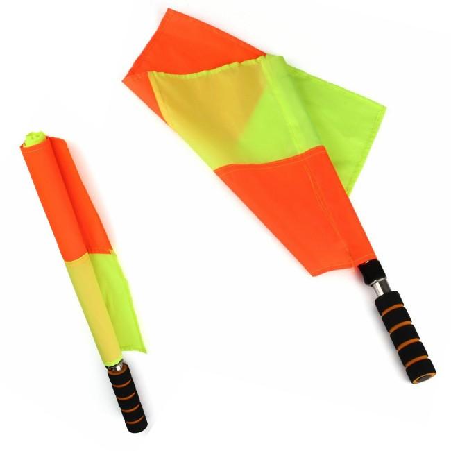 ラインズマン フラッグ 2本セット 線審 審判 収納ケース付き サッカー フットサル アウトレット | ブランド登録なし | 02