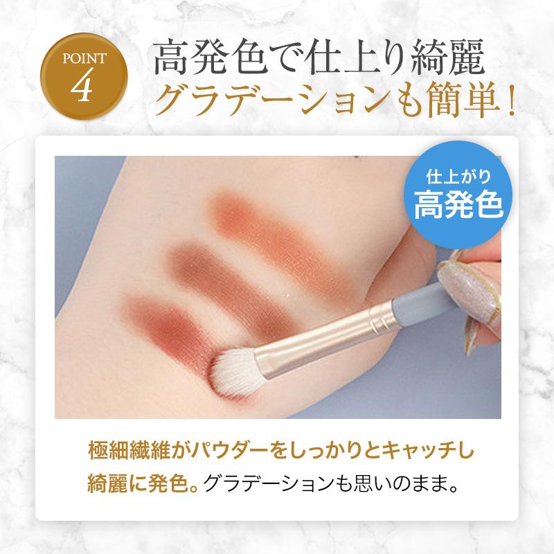 メイクブラシ セット コンシーラー ファンデーション 化粧筆 プチプラ ケース 携帯用 収納 ポーチ おしゃれ 平筆 細い ギフト アイシャドウ | ブランド登録なし | 05