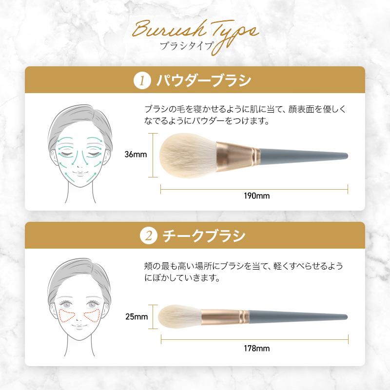 メイクブラシ セット コンシーラー ファンデーション 化粧筆 プチプラ ケース 携帯用 収納 ポーチ おしゃれ 平筆 細い ギフト アイシャドウ | ブランド登録なし | 07