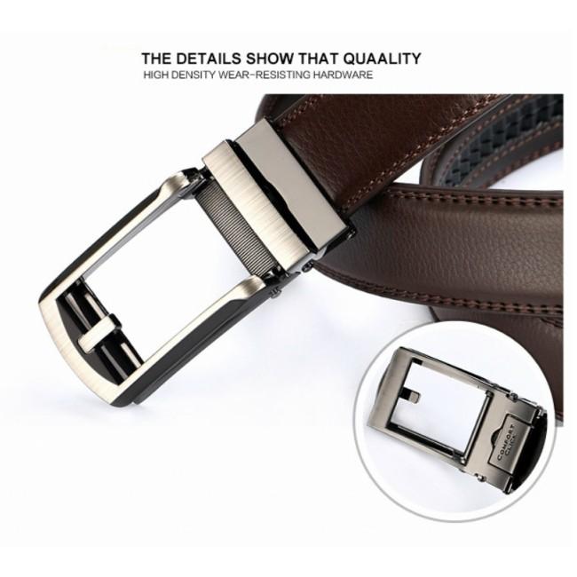 ベルト 選べる2本組 メンズ 本革 穴なし オートロック 無段階