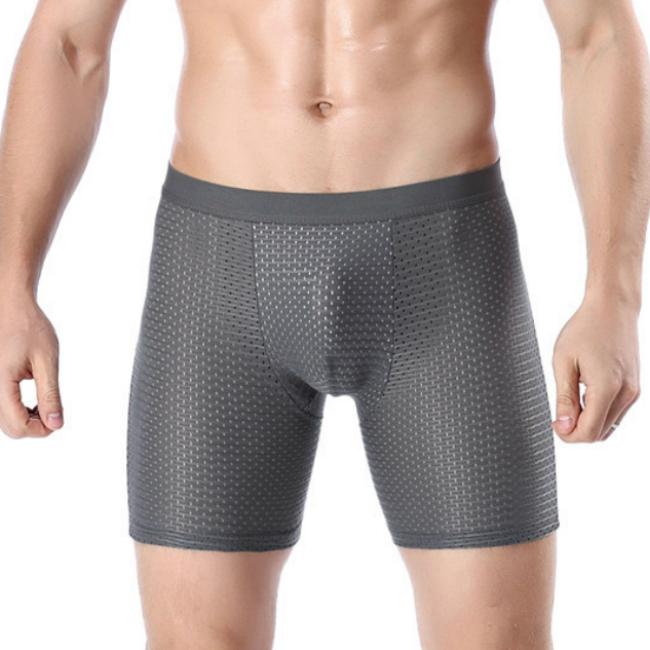 ボクサーパンツ メンズ 3枚組 メッシュ ロング パンツ シームレス ブリーフ 下着 インナー クール ドライ 吸汗 速乾 | ブランド登録なし | 07
