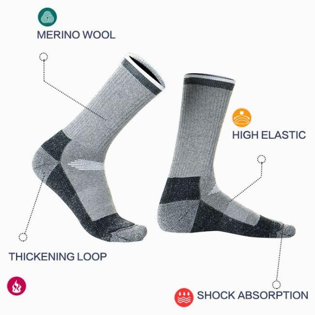 ソックス メリノ ウール 厚手 羊毛 スポーツ トレッキング 登山 アウトドア 靴下 メンズ レディース 防寒 秋 冬 防寒 | ブランド登録なし | 09