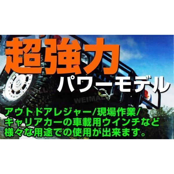 電動ウインチ 車両用 24v 8000LBS 3629kg 電動ホイスト DC24V 運搬用チェーンブロック｜wm-world｜03