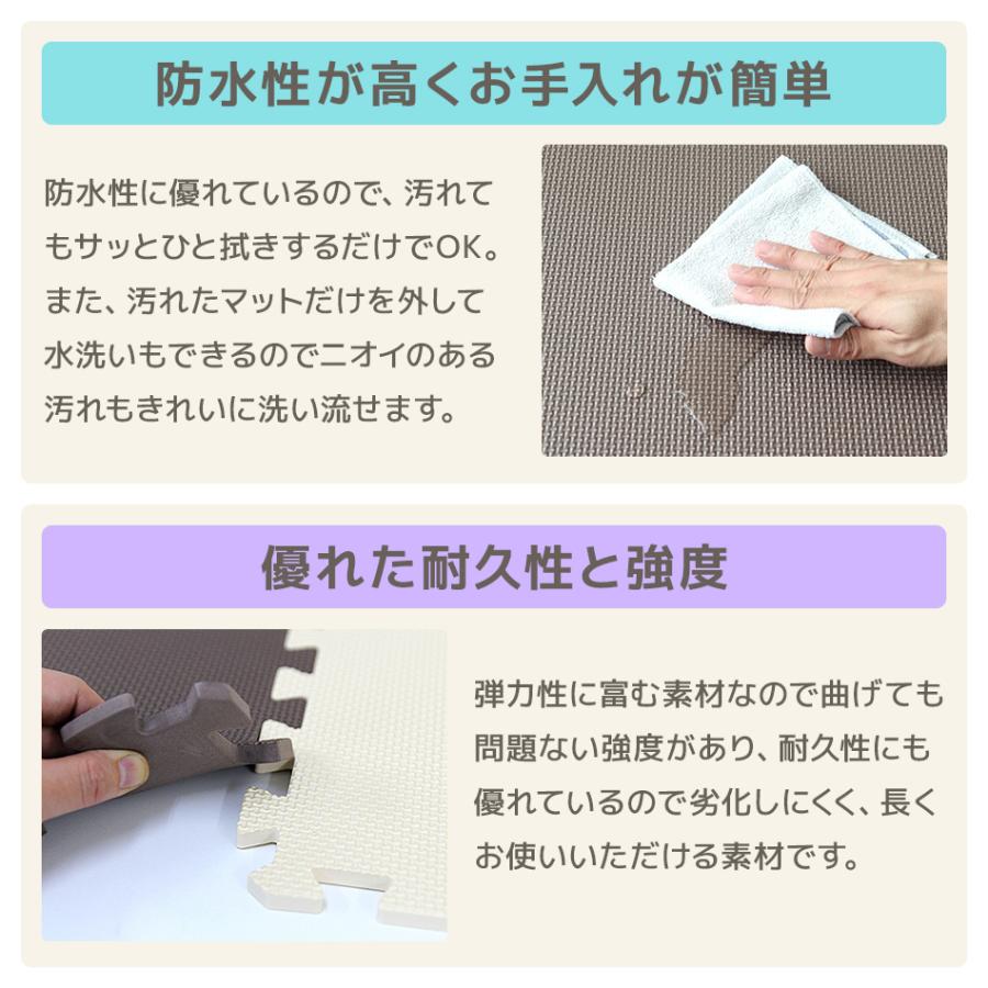 WEIMALL 【単色1cm/32枚セット】ジョイントマット 大判 60×60cm WEIMALL 【単色1cm/32枚セット】ジョイントマット 大判 60×60cm