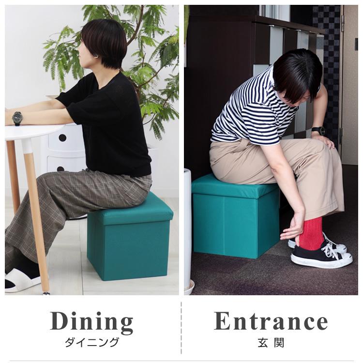 アスプルンド　ボックススツール　グリーン3点セット　おまけ？あり^_^ WEIMALL 座れる収納 ボックススツール スツール 収納 椅子 耐