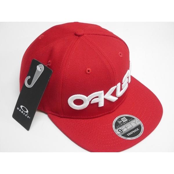 【新品】20 OAKLEY MARK II NOVELTY NEWERA SNAP BACK CAP - RED LINE 正規品 ニューエラ キャップ｜wmsnowboards2｜03