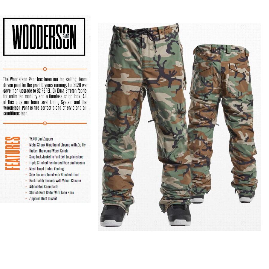 新品:SALE】22 ThirtyTwo WOODERSON PANT - KHAKI L 正規品