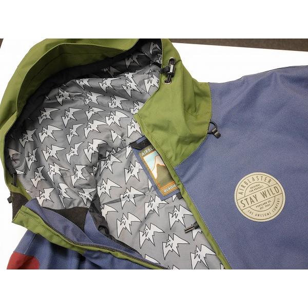 新品:SALE】22 AIRBLASTER TRENCHOVER JACKET - Navy Olive Ox S 新品:SALE】22 AIRBLASTER TRENCHOVER JACKET - Navy Olive Ox S