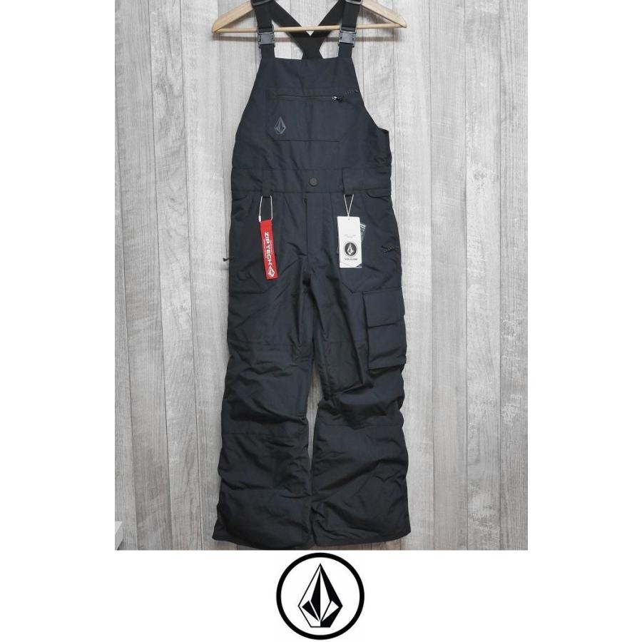 新品:SALE】23 VOLCOM 子供用 BARKLEY INS BIB OVERALL - BLACK S