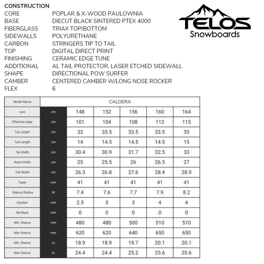 新品:SALE】24 TELOS CALDERA - 156 正規品 保証付 スノーボード 新品:SALE】24 TELOS CALDERA - 156 正規品 保証付 スノーボード