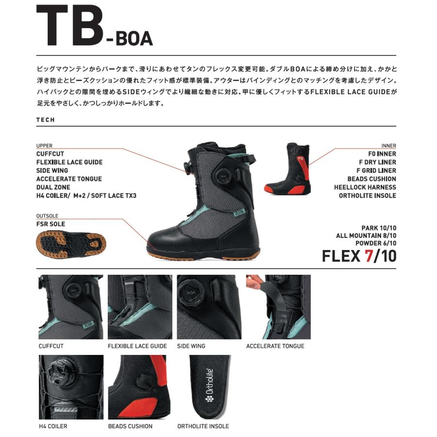 新品】26 FLUX TB-BOA - 27.0 BLACK GRAY 正規品 スノーボード ブーツ