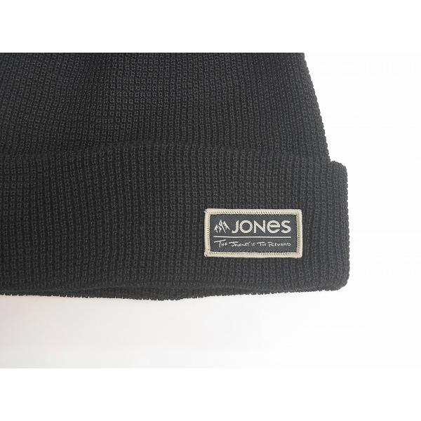 20 JONES ARLBERG BEANIE - BLACK - 国内正規品 スノーボード ビーニー ニット帽｜wmsnowboards｜03