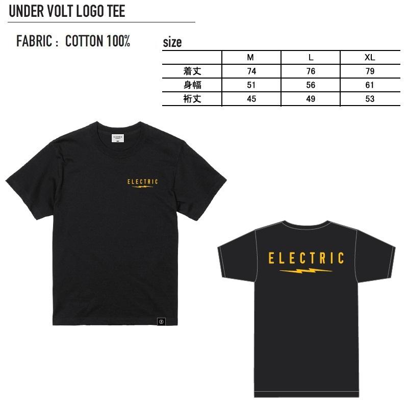 21 ELECTRIC Tシャツ UNDER VOLT LOGO TEE - Black - 国内正規品 スノーボード｜wmsnowboards｜05