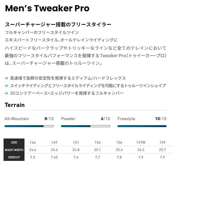 JONES SNOWBOARDS 24-25 TWEAKER PRO 国内正規品 スノーボード JONES SNOWBOARDS 24-25 TWEAKER PRO 国内正規品 スノーボード