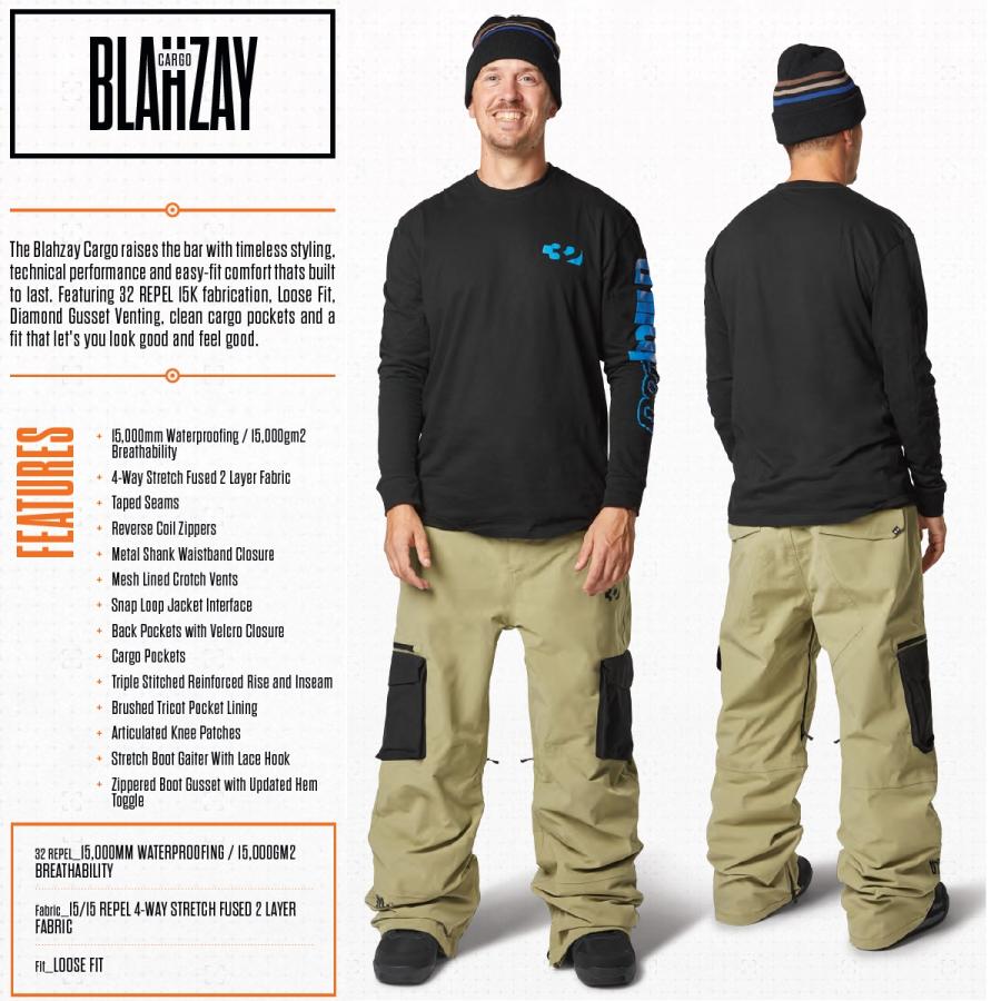 thirtytwo（サーティーツー） 24-25 ThirtyTwo ウェア BLAHZAY CARGO