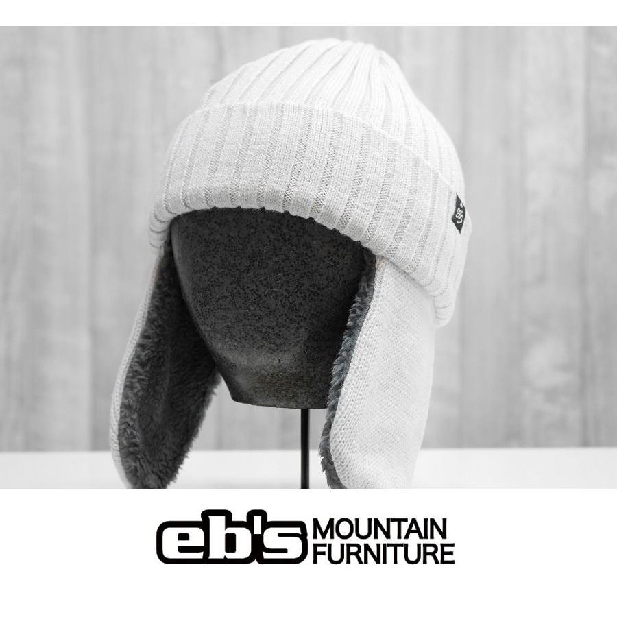 eb's（エビス） 24 ebs RIB FLAP BEANIE - ICE GREY - 国内正規品