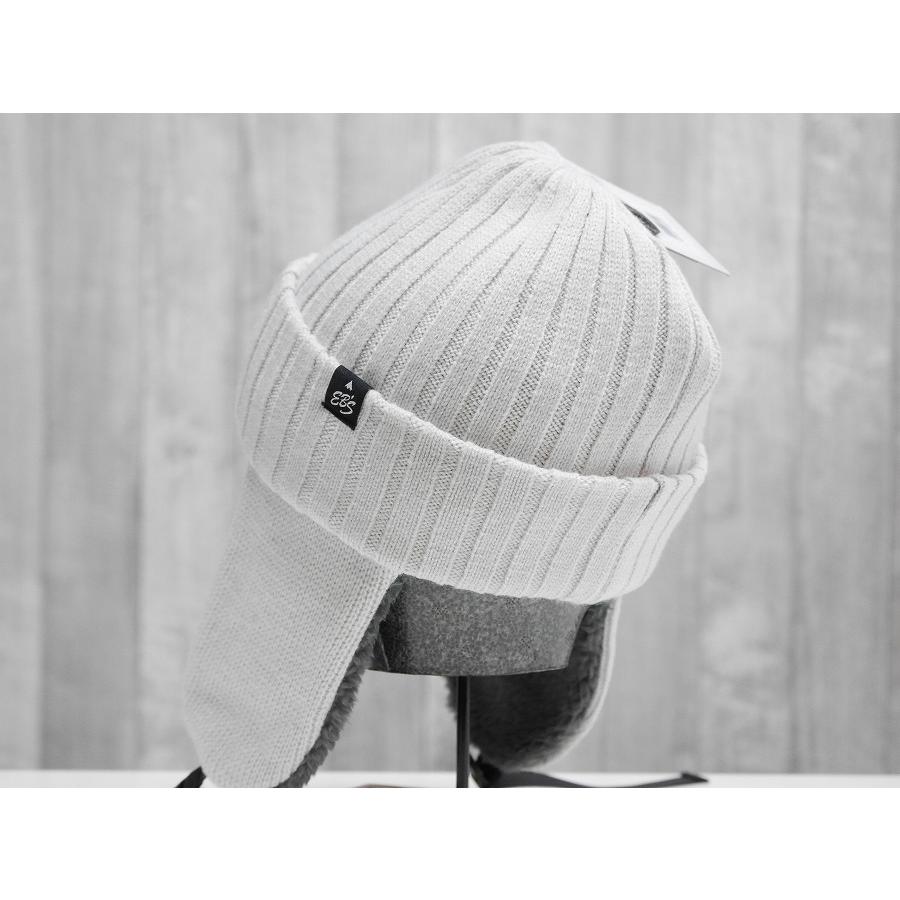 eb's（エビス） 24 ebs RIB FLAP BEANIE - ICE GREY - 国内正規品