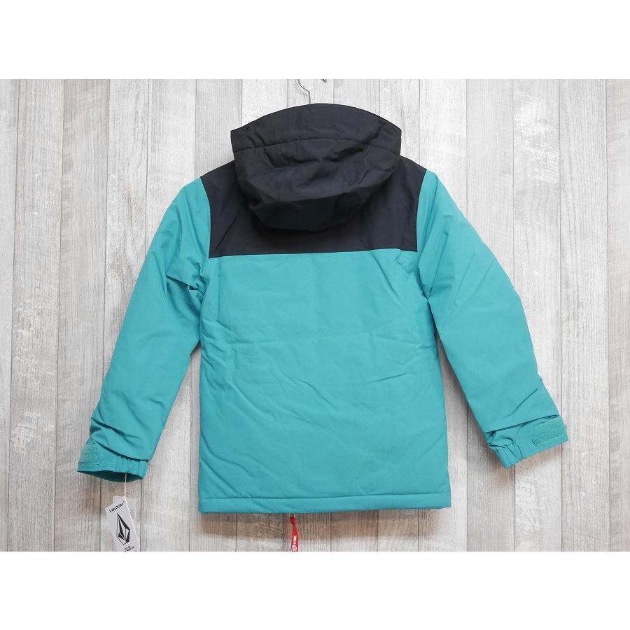23-24 VOLCOM 子供用 ウェア STONE.91 INS JACKET - VIBRANT GREEN - 国内正規品 キッズ 小学生 ジャケット スノーボードの画像