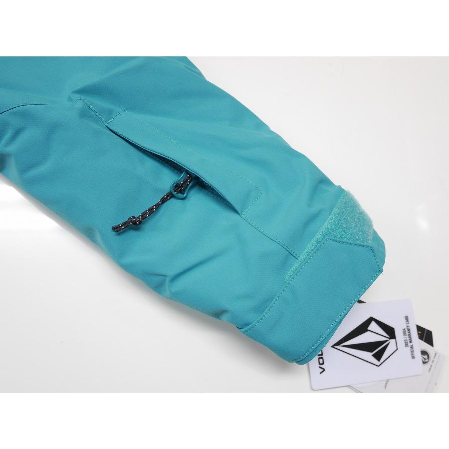23-24 VOLCOM 子供用 ウェア STONE.91 INS JACKET - VIBRANT GREEN - 国内正規品 キッズ 小学生 ジャケット スノーボードの画像