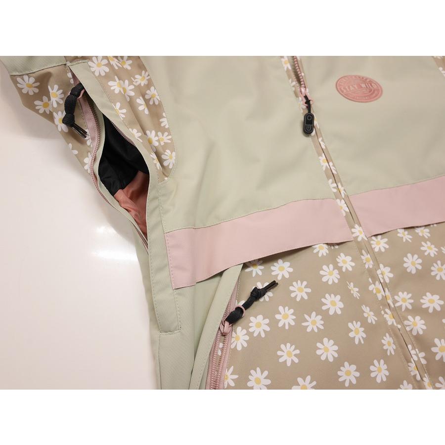 23-24 AIRBLASTER 子供用 ウェア YOUTH TRENCHER FULL ZIP - Tan Daisy - 国内正規品 小学生 キッズ スノーボードの画像