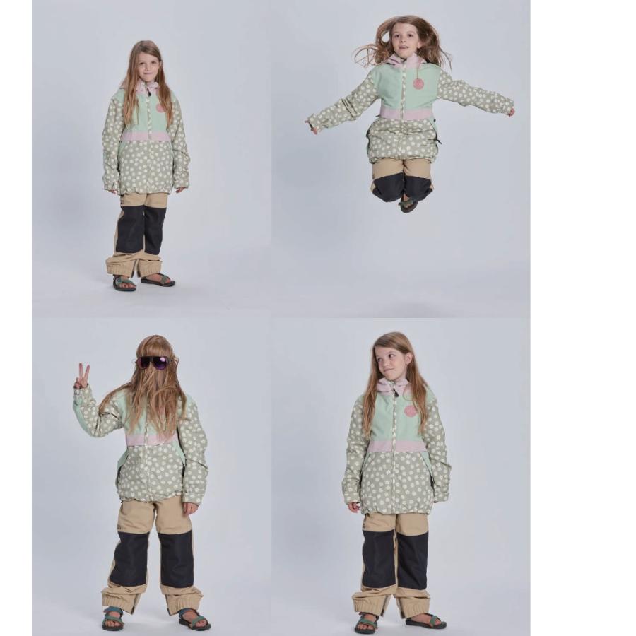 23-24 AIRBLASTER 子供用 ウェア YOUTH TRENCHER FULL ZIP - Tan Daisy - 国内正規品 小学生 キッズ スノーボードの画像