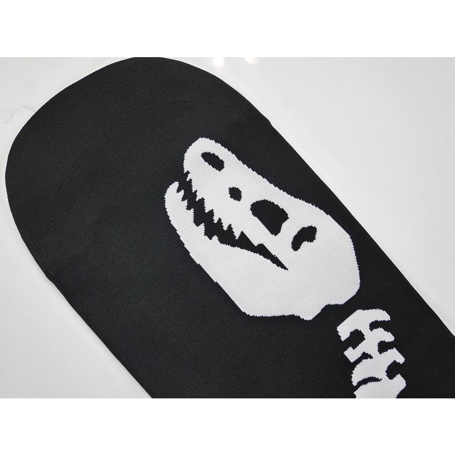 ABNORMAL 　wow ニットソールカバー eb's（エビス） 25 ebs ソールカバー KNIT COVER DINOSAUR - BLACK