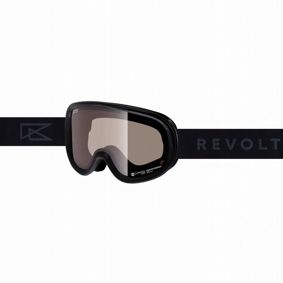 REVOULT ダークブラウンゴーグル　調光レンズ 26 REVOLT 調光レンズ ゴーグル SUPER LIGHT FRAME - Black Gross