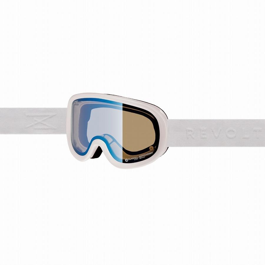 26 REVOLT 調光レンズ ゴーグル SUPER LIGHT FRAME - White Gross