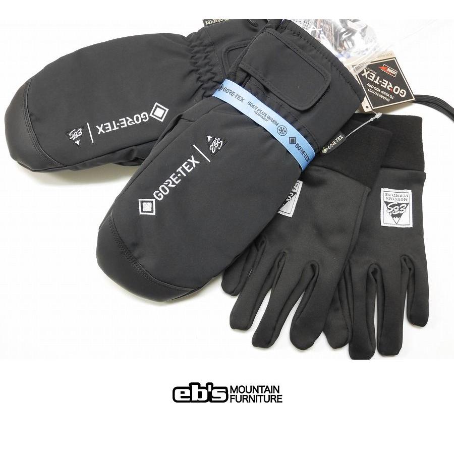 eb's（エビス） 26 ebs スノーボード グローブ OLGA GORE-TEX - BLACK