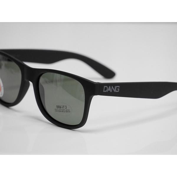 DANG SHADES サングラス LOCO - Black Soft / Dark Green Gray